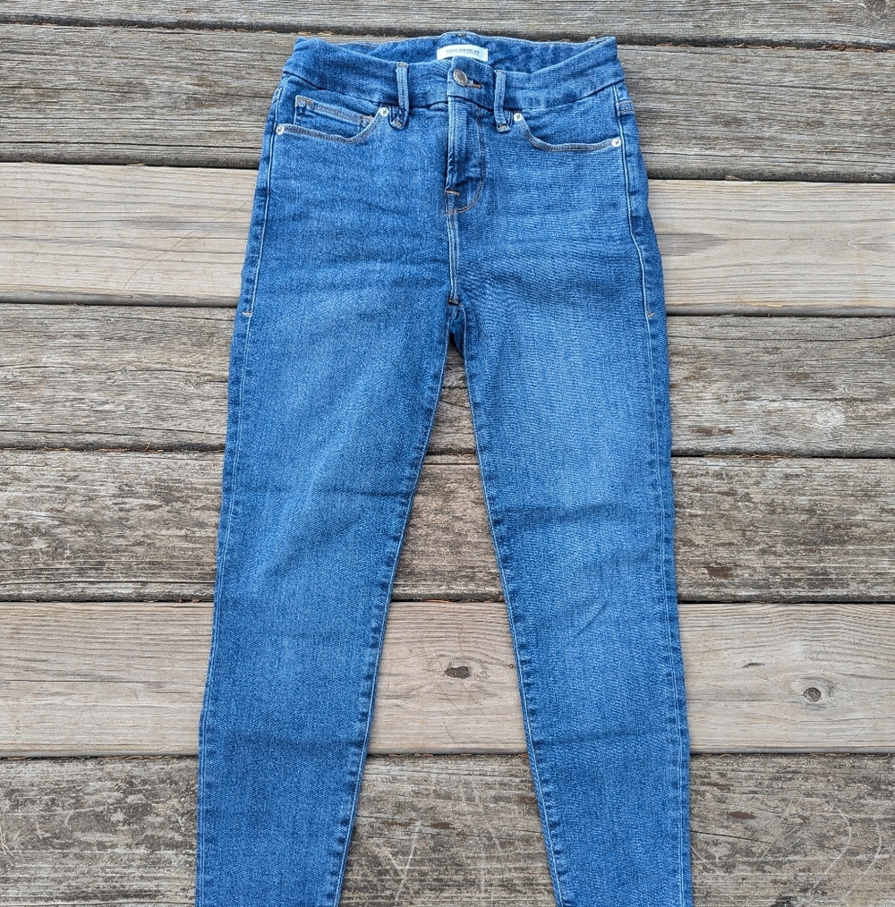 Good American Good Petite Skinny Crop Jeans